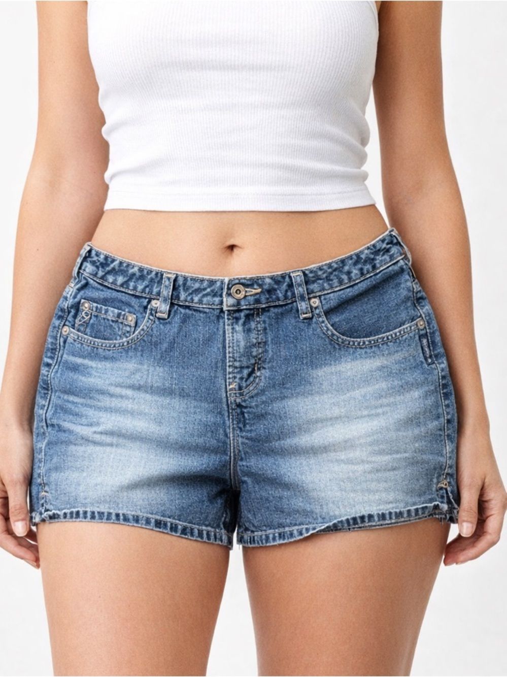Silver Jeans Light Blue Washed Denim Shorts